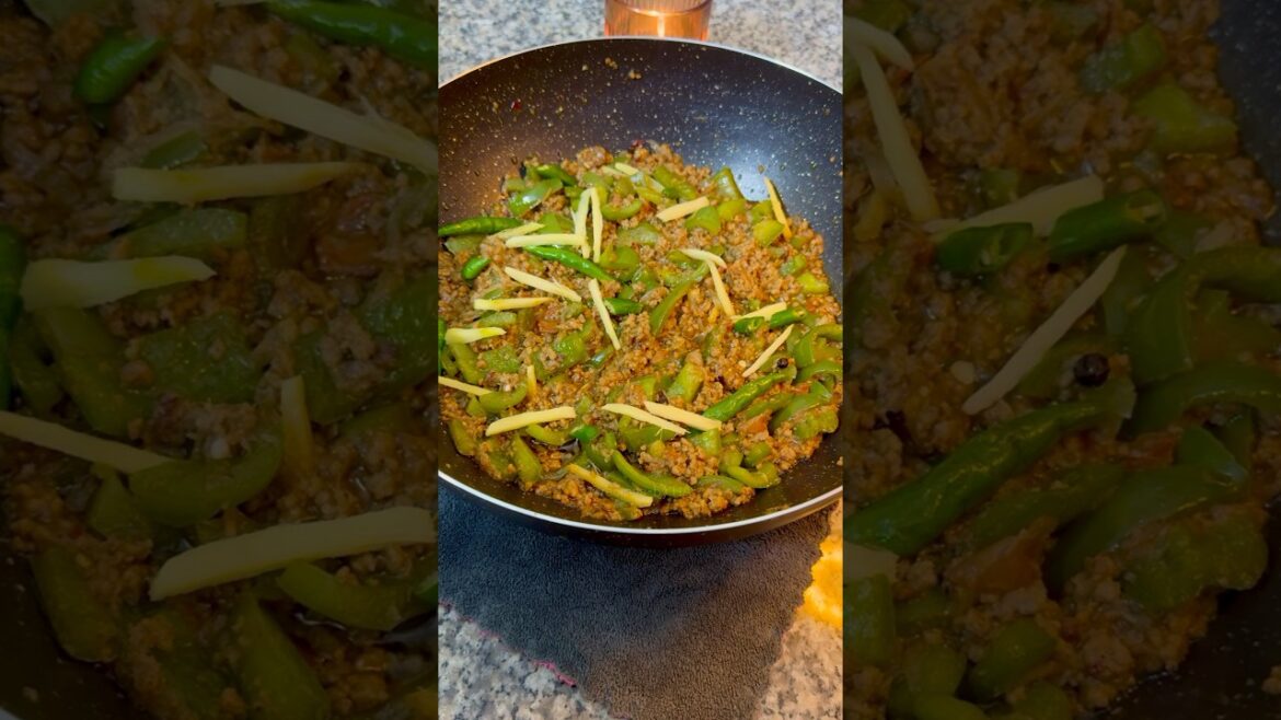 Spicy qeema | Shimla mirch #ytshorts #ytshort #trending #viralvideo #foryou #fyp #shorts