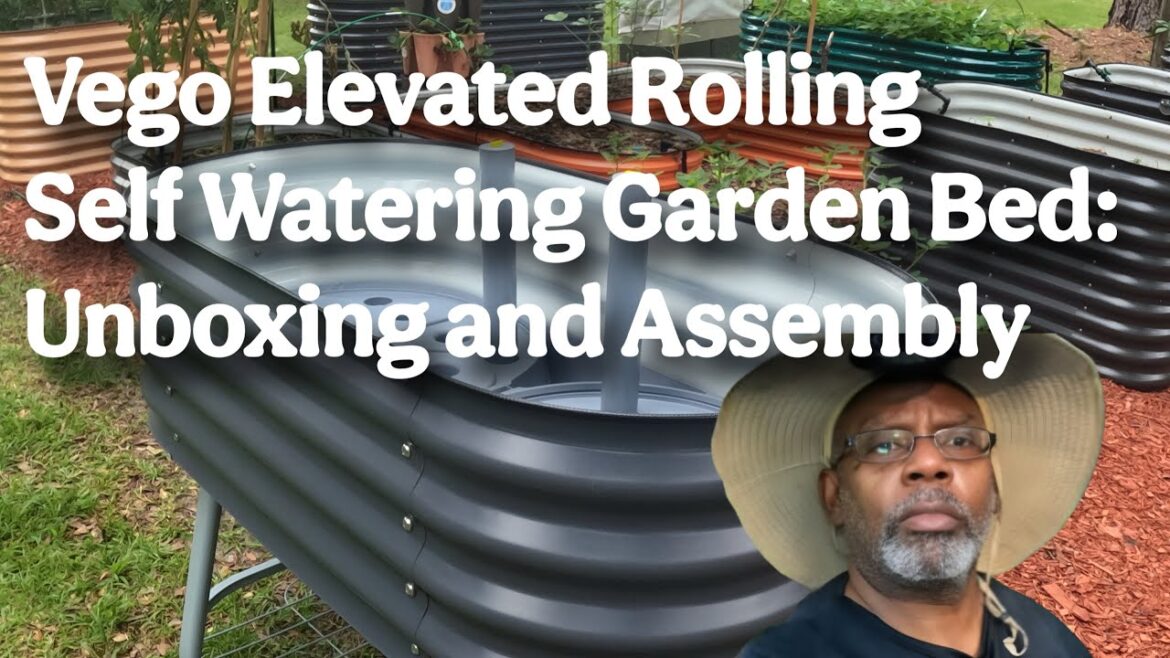 Elevated Self Watering Garden Bed  #vegogarden  #vego