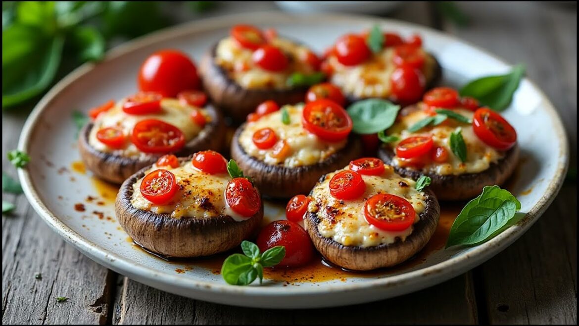 Easy Oven-Baked Caprese Stuffed Mushrooms You’ll Love