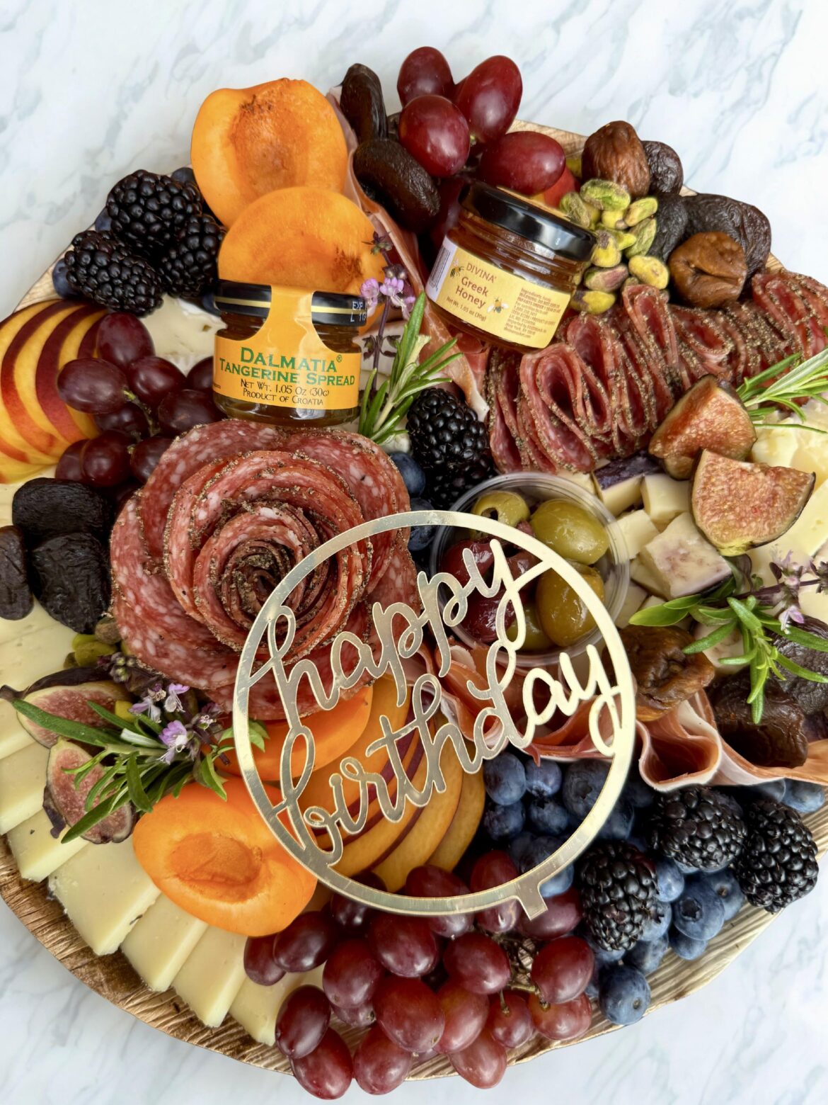 Birthday charcuterie board