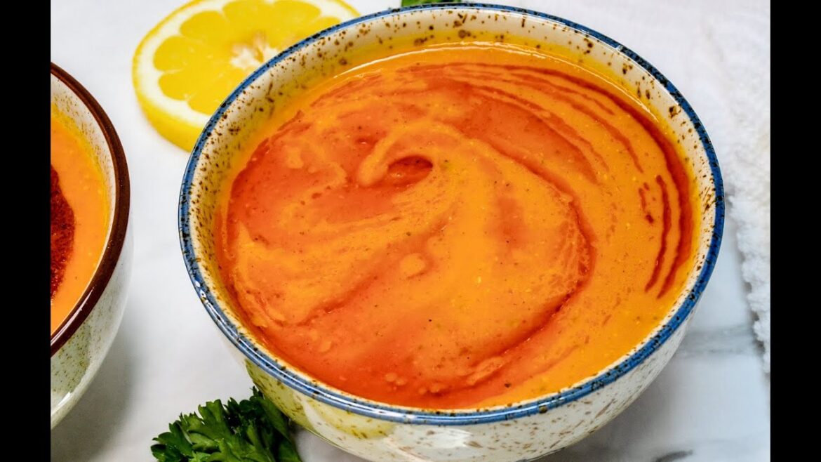 Traditional Turkish Red Lentil Soup Traditional Turkish Red Lentil Soup