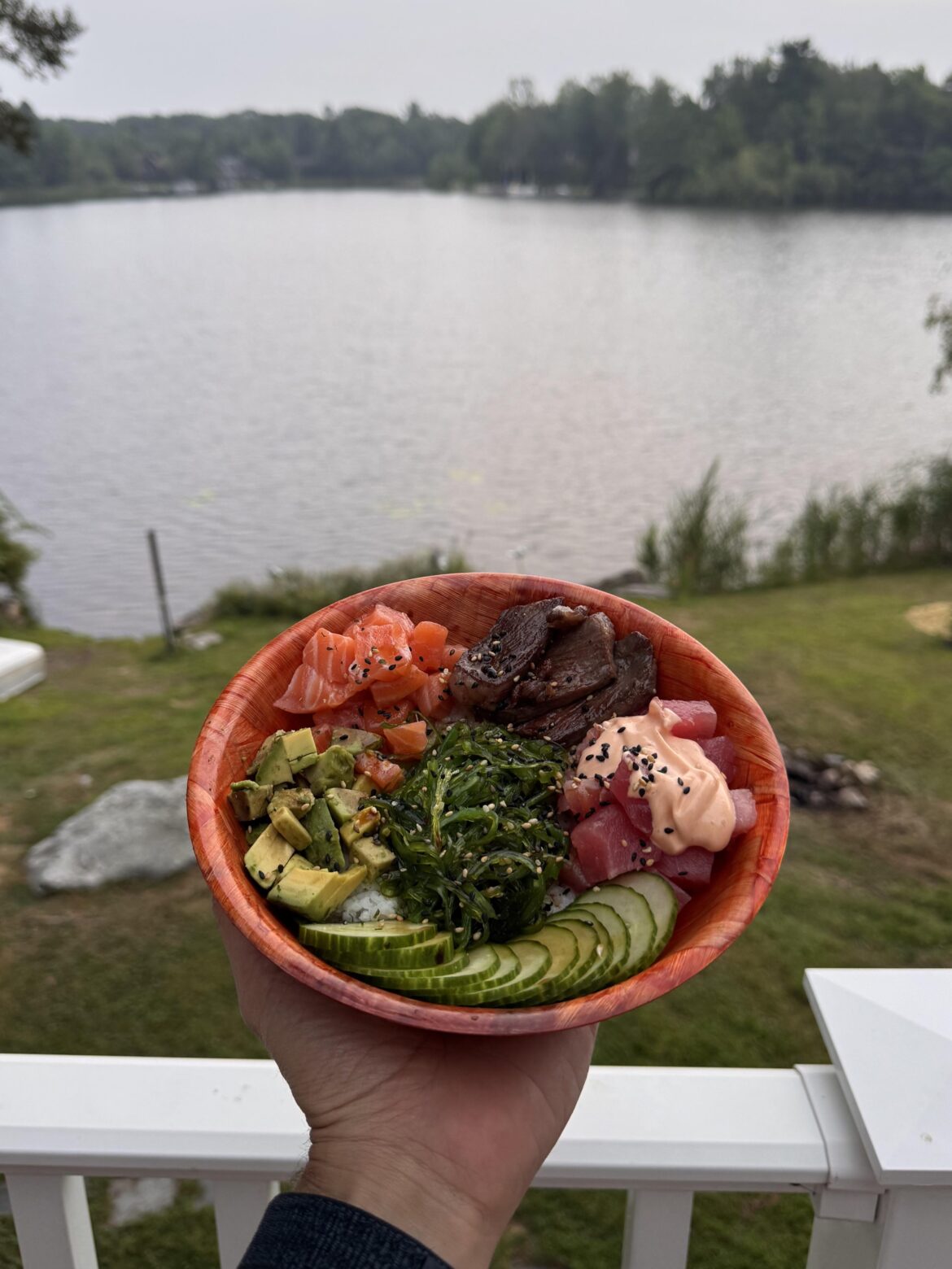 Back again with the lakeside sushi/poke bowls 😎