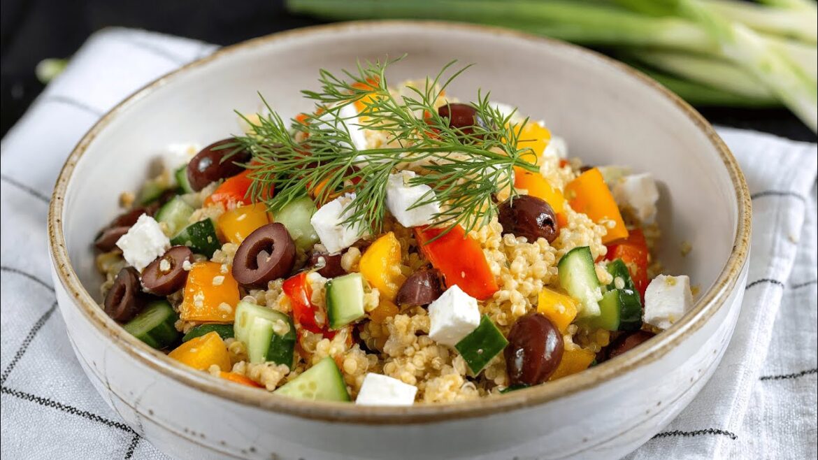 Quinoasalat, der Bauchfett schmelzen lässt! Ich habe in einem Monat 14 kg abgenommen!