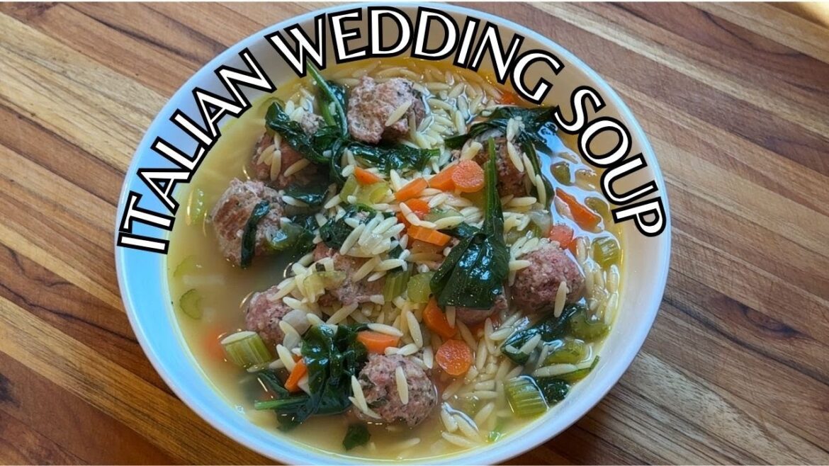 Italian Wedding Soup with Turkey Meatballs | Comfort in a Bowl!