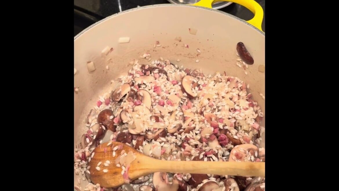 Cooking with Michael Martin #1 - Mushroom Risotto #foodie #food #restaurant #shorts #howto