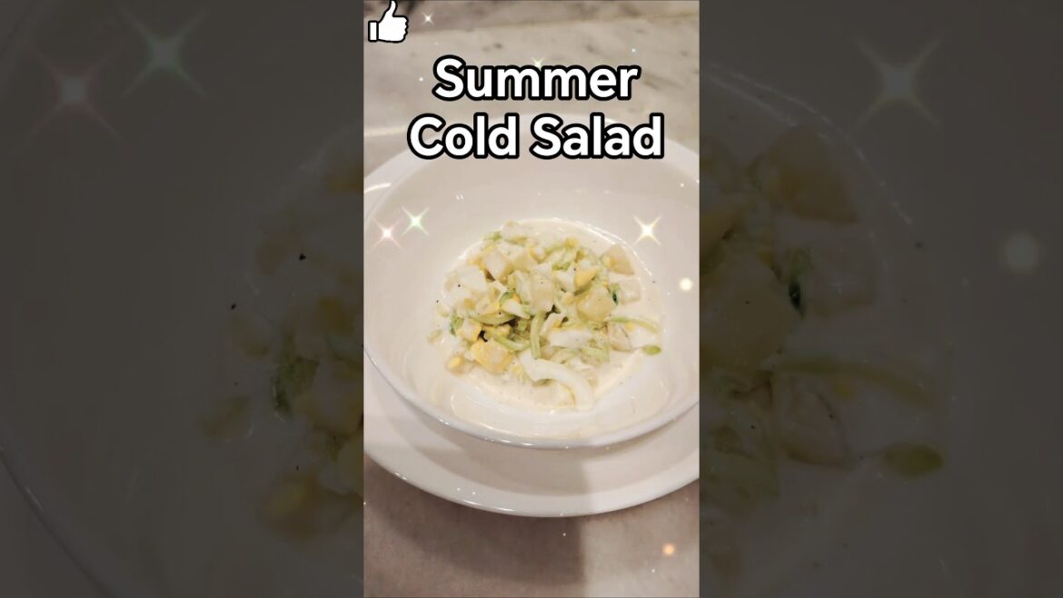 Cold Cucumber & Yogurt Salad 5-Minute Refreshing Summer Recipe #salad #insalata #asmr Cold Cucumber & Yogurt Salad 5-Minute Refreshing Summer Recipe #salad #insalata #asmr