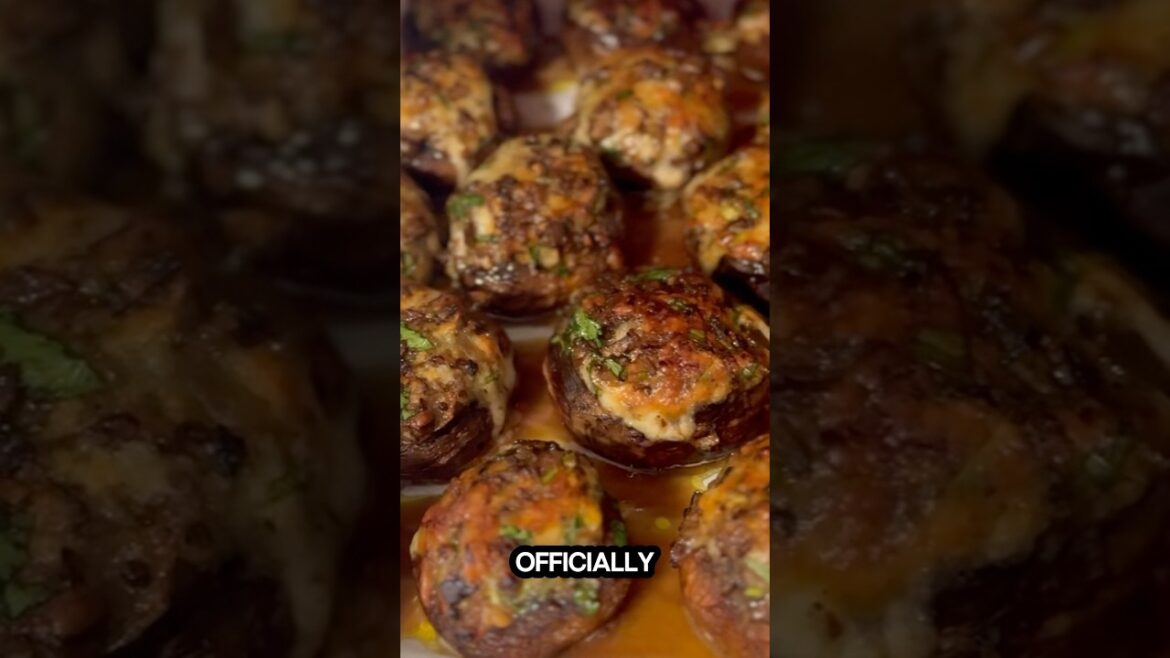The Only Stuffed Mushroom Recipe You’ll Ever Need #shorts #recipe #cooking