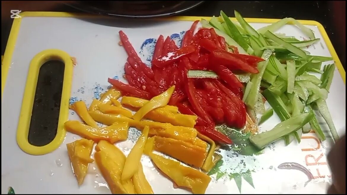 Tangy Mango Salad With Fatima||Salad Recipe