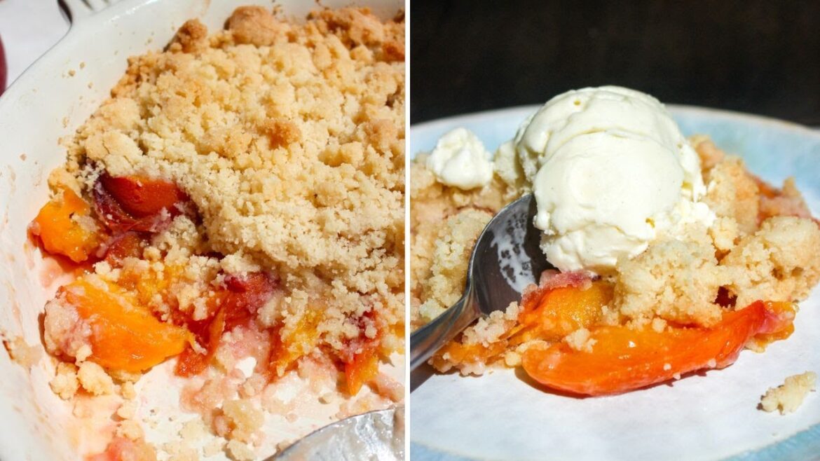 Easy Peach Crumble | Taffey Bakery Easy Peach Crumble | Taffey Bakery