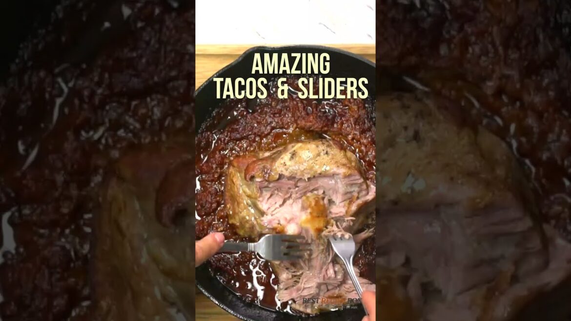 Asian Pulled Pork Sliders-Pull Apart Style  #easyrecipe #pulledpork #sliders  #recipe