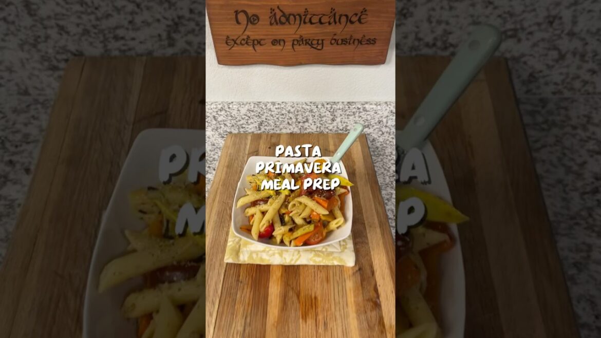 Pasta Primavera Meal Prep (So Fresh!)