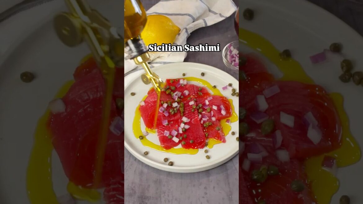 Sicilian Sashimi Ahi Tuna Appetizer Recipe Sicilian Sashimi Ahi Tuna Appetizer Recipe
