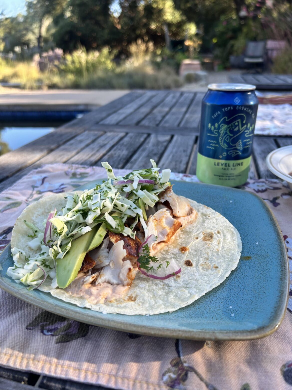 Mahi Mahi fish taco made with fresh caught fish from Baja, MX