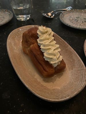 The Baba Napoletano: a sponge cake soaked in rum, with rum syrup and Chantilly cream.
