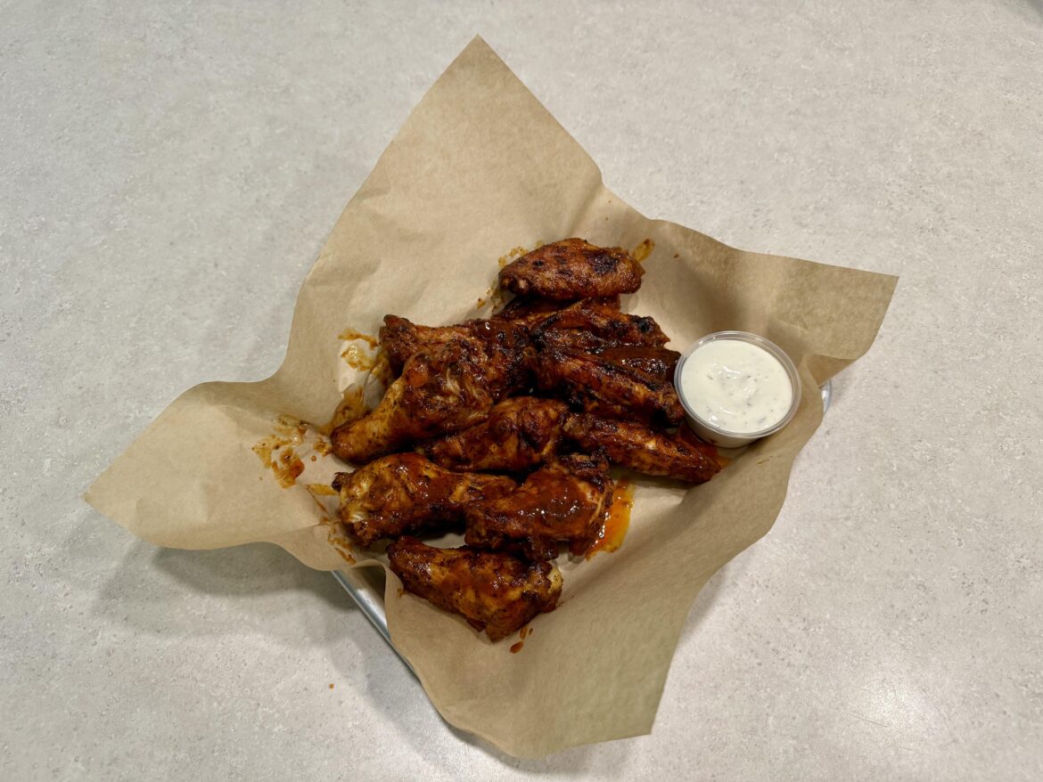 Seasoned, grilled, sauced, eaten.