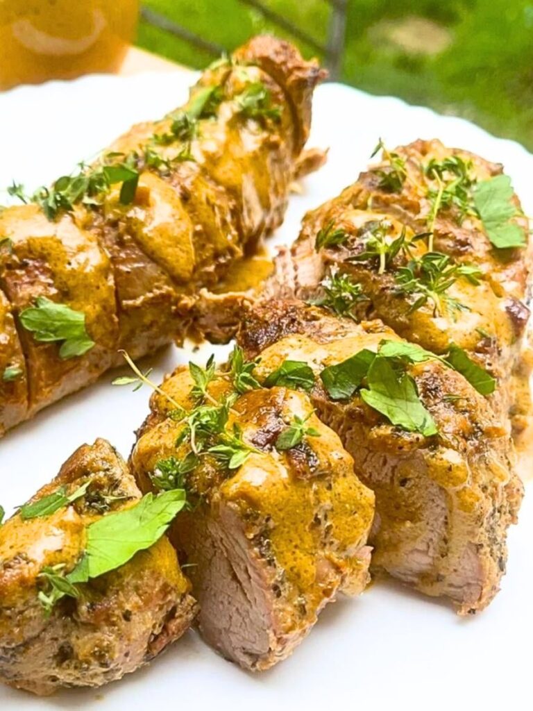 Creamy Honey-Dijon Pork Tenderloin