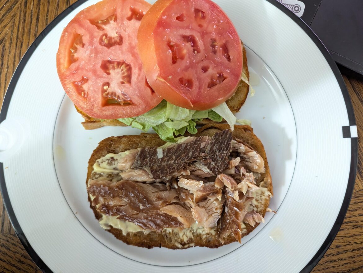 Calling this a TLT (trout, lettuce, tomato)