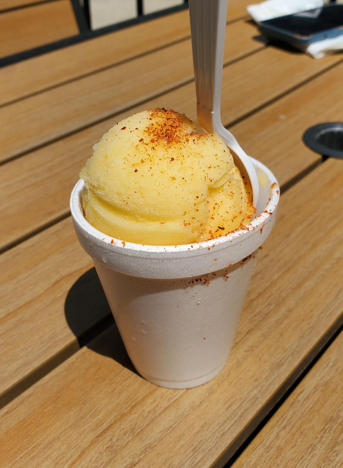 Mango Italian Ice with Tajin at Annette's