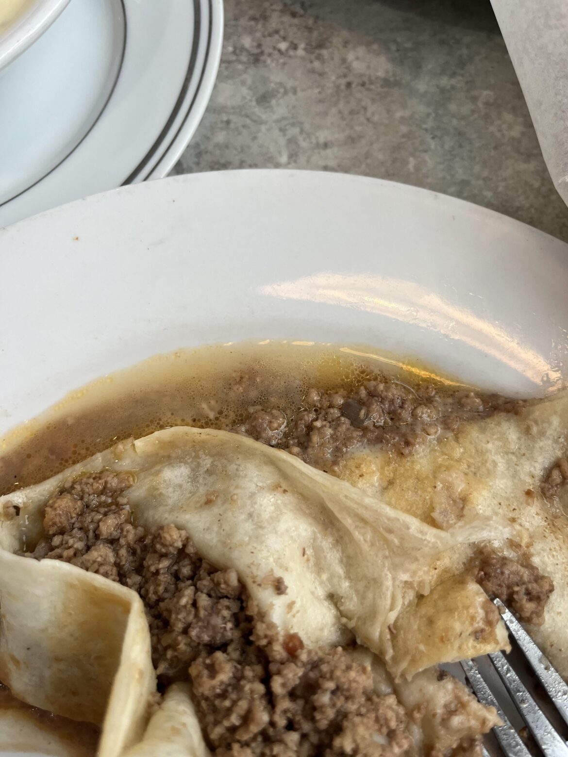 A “quesadilla” from a Mexican restaurant in the middle of nowhere