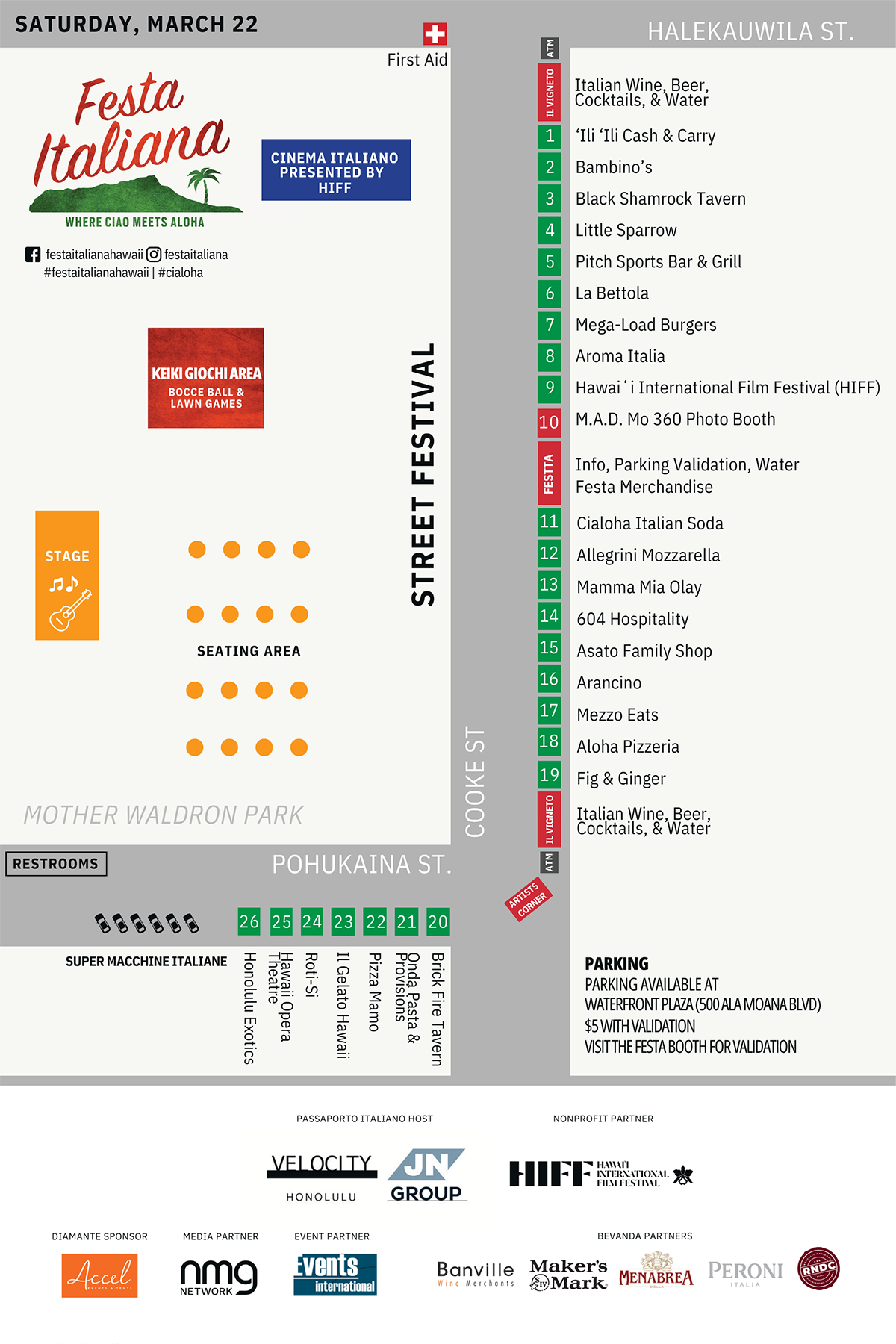 2025 Festa Italiana Map