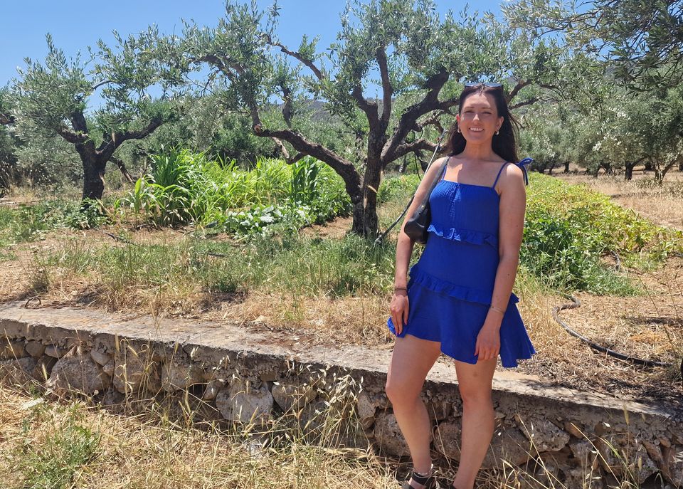 Anna learning about olive oil