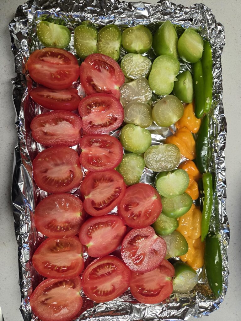 Weekend Salsa(Roma+Tomatillo+Hab+Mango)