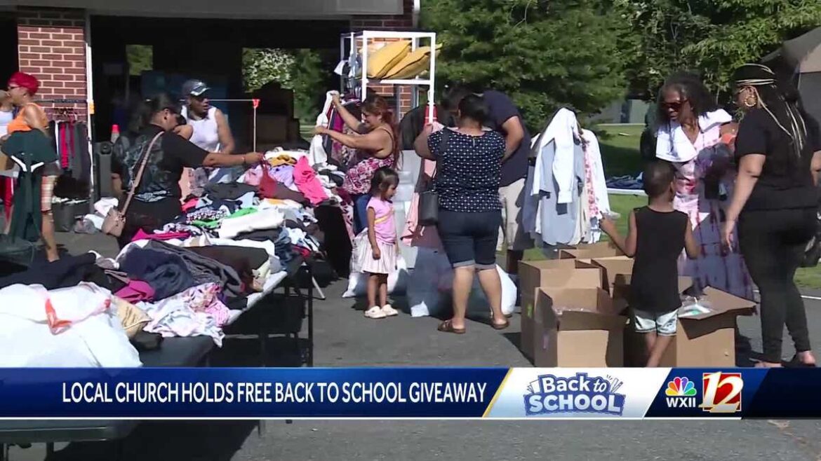 Triad church supports community with giveaway and new food bank
