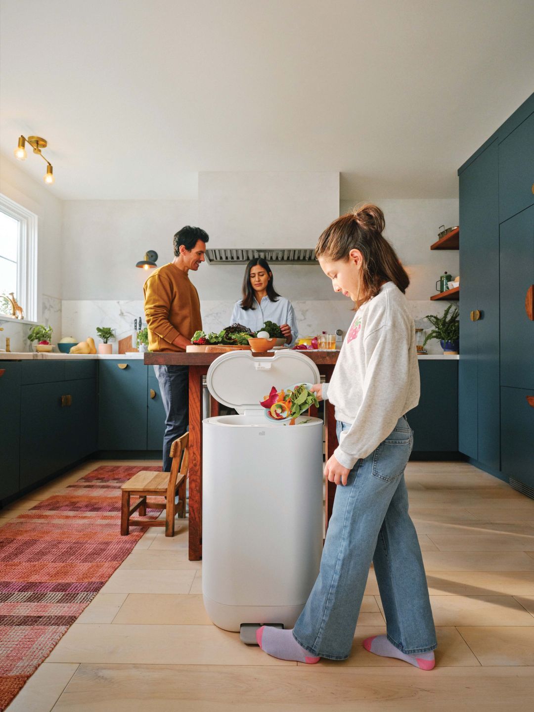 Create your own fertilizer with the quiet, odorless Mill Food Recycler.
