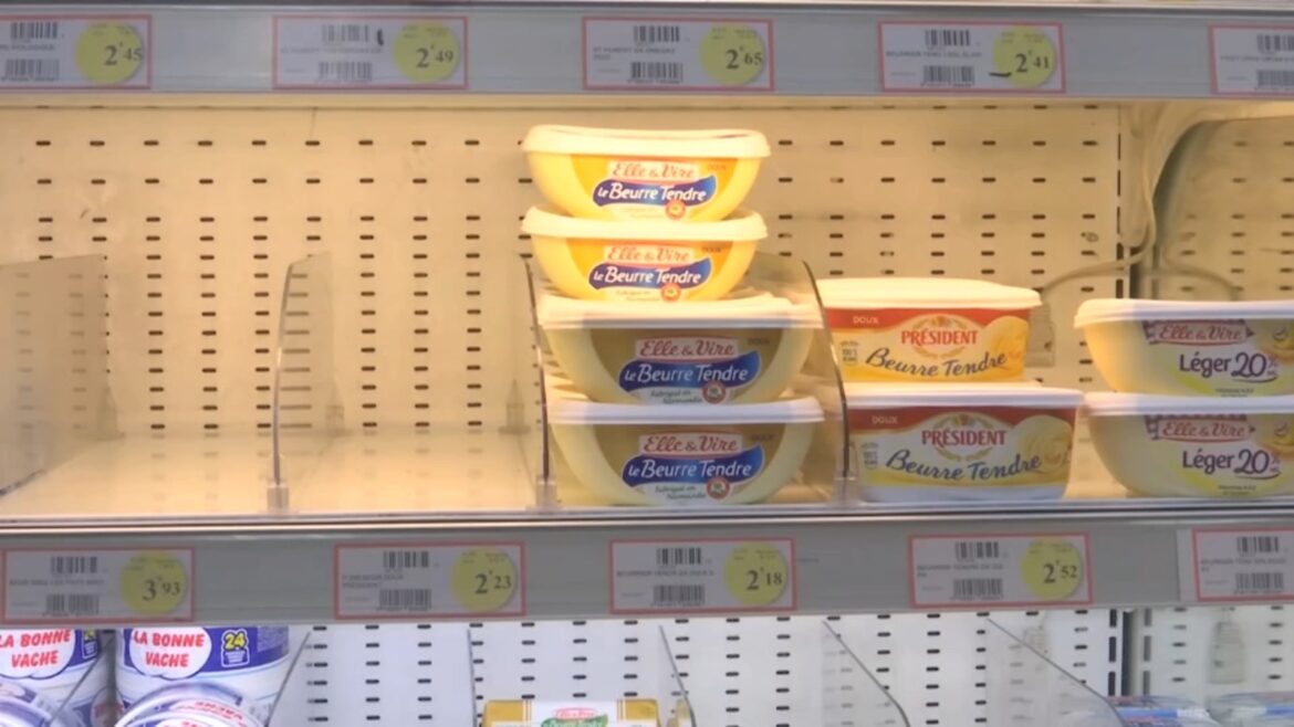 France, the country that consumes the most butter, experiencing major butter shortage