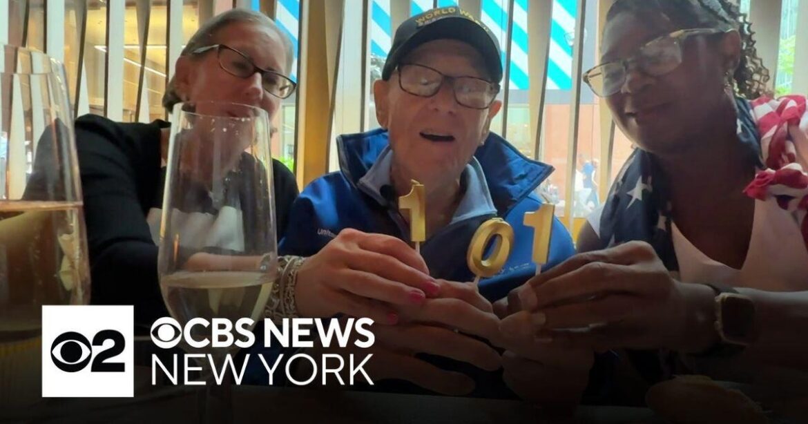 World War II veteran celebrates 101st birthday at Michelin-star French restaurant