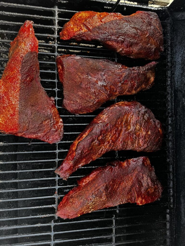 Tri-tip, pork spareribs, beef ribs