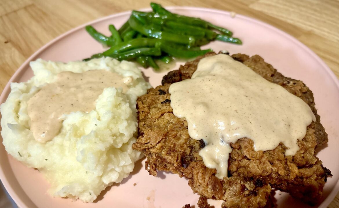 [Homemade] country fried steak