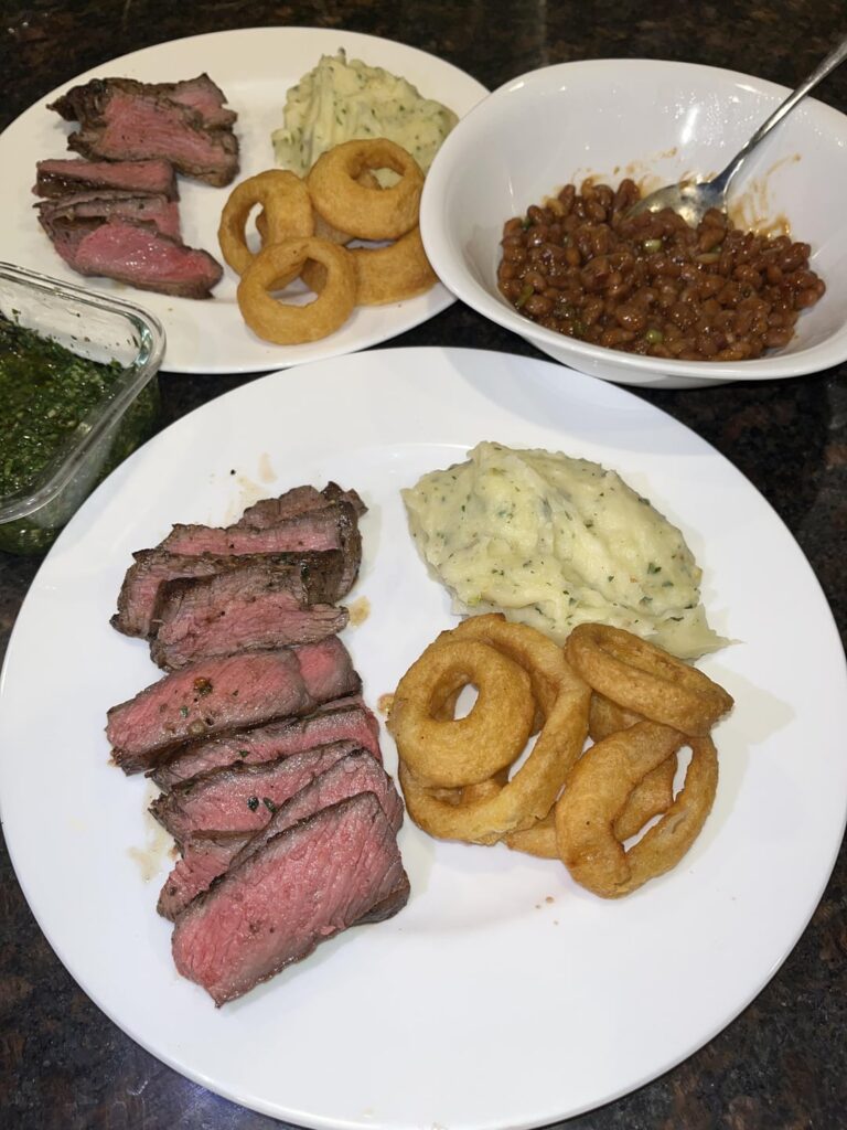 A week of dinner for the fiancée and I.