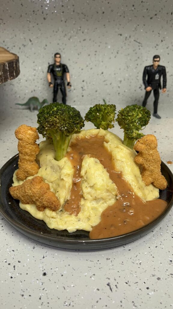 Husband and I have know each other since daycare and like to have “nostalgia nights” Tonights movie is Jurassic Park 🦖🦕