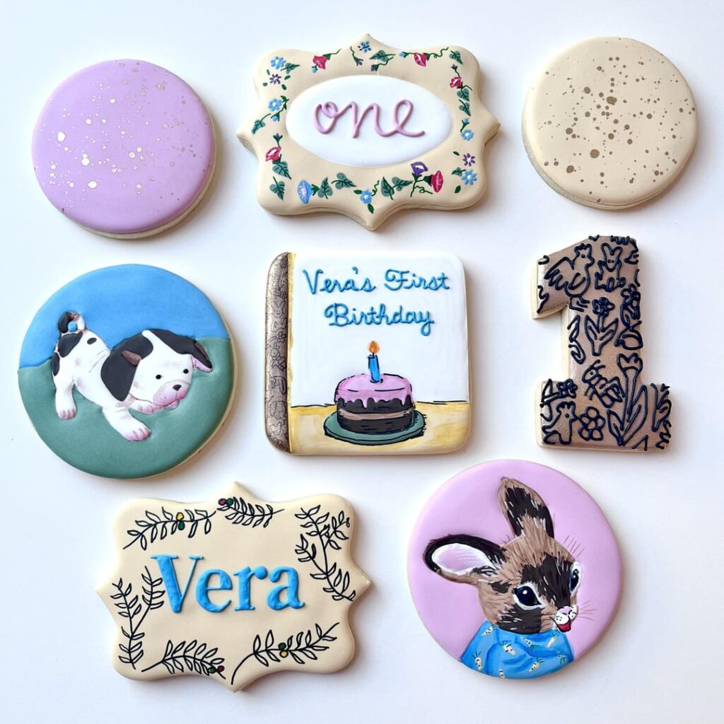 Little Golden Books birthday cookies! My favorite set ever, but my god…the time…