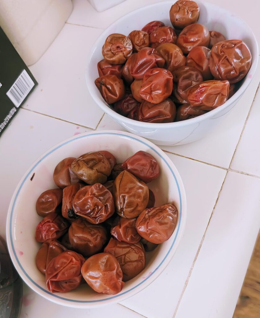 Umeboshi, second dry. So happy with the color!