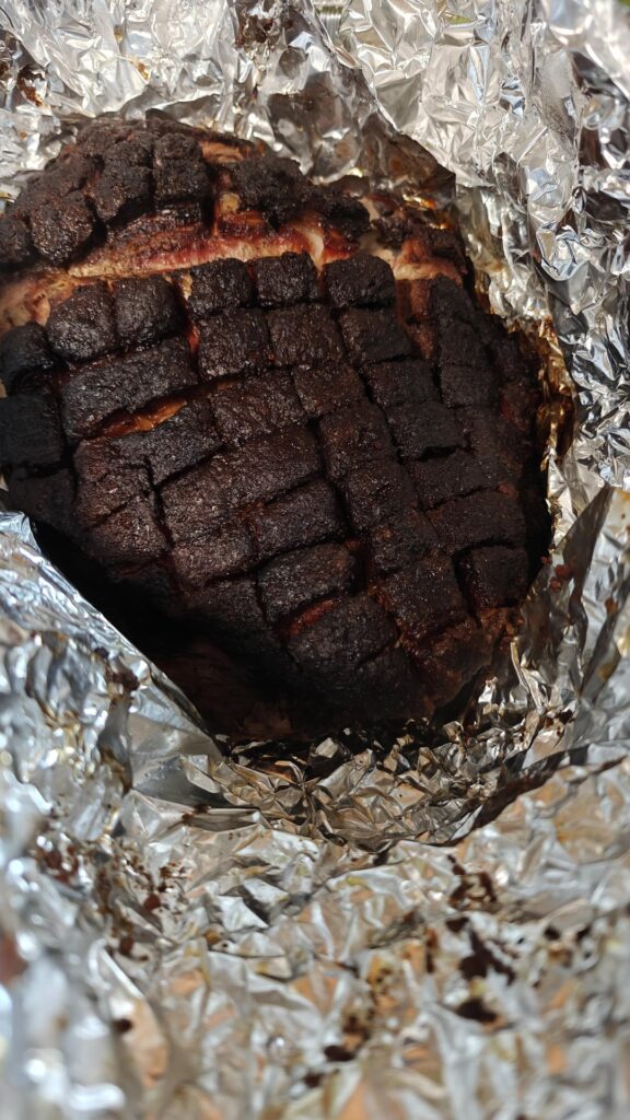 A beautiful smoked butt!