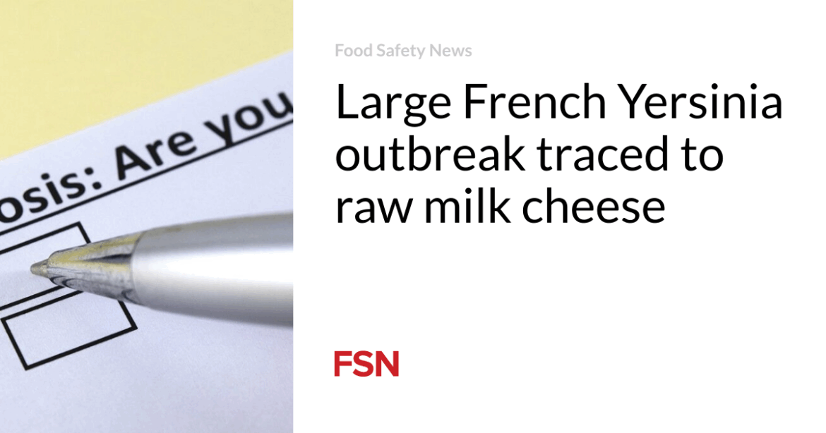 Large French Yersinia outbreak traced to raw milk cheese