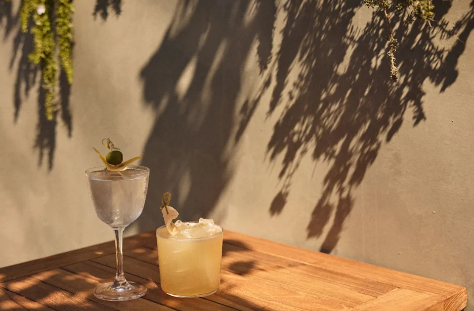 Olive Oil Washed Vesper and Japanese PenicillinWish You Were Here Group