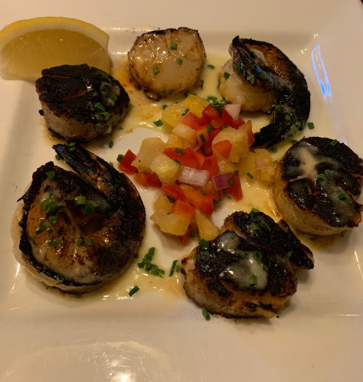 5 of the best seafood appetizers on Cape Cod (that you can find in the winter) A homemade blackened seasoning adds spice to the shrimp and scallops appetizer at Mahoney’s Atlantic Bar & Grille in Orleans.