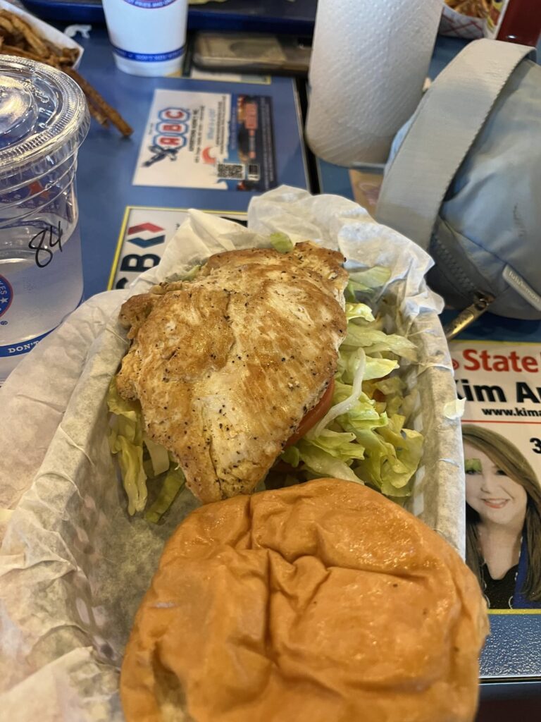 How many calories in grilled chicken breast?