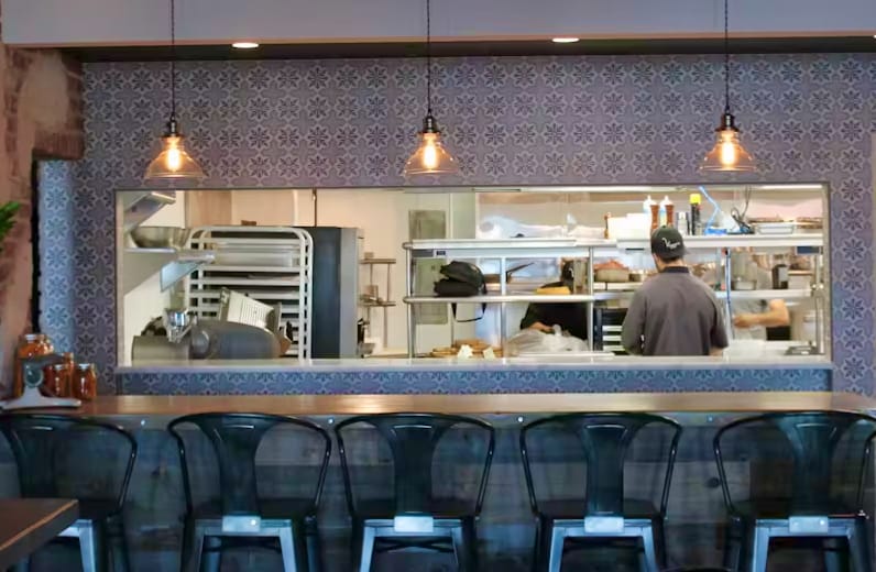 The chef's bar at Viaggio in Wayne