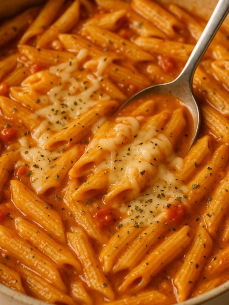 I made this creamy one-pot pasta in 15 minutes – zero mess and 100% comfort!