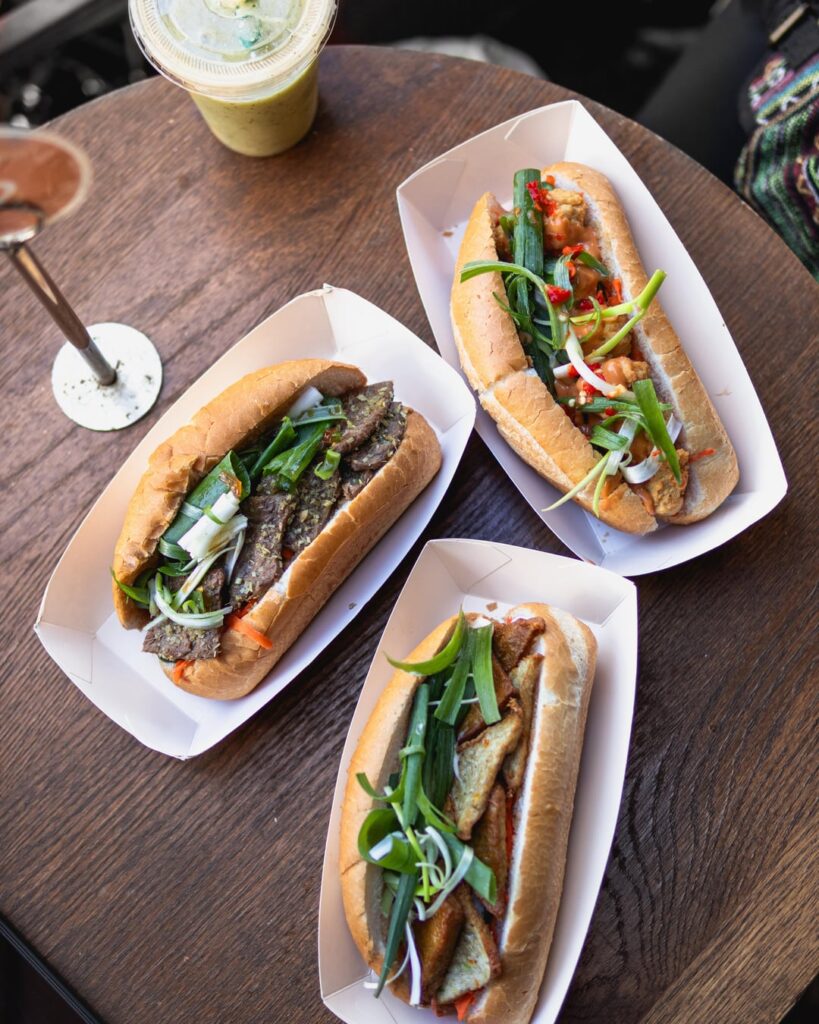 Vegan banh mi for lunch