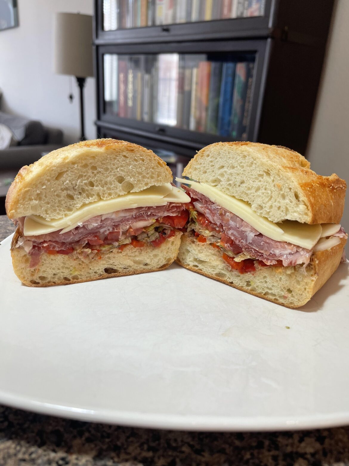 Feeling hustled by Big Sandwich. So I made my own. Italian & provolone w/ peppers