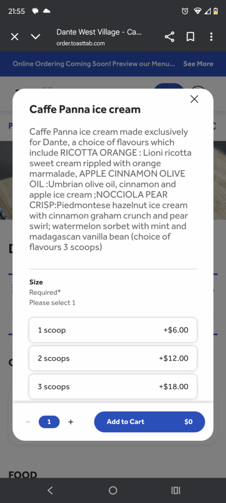 Cafe Panne at Dante NYC