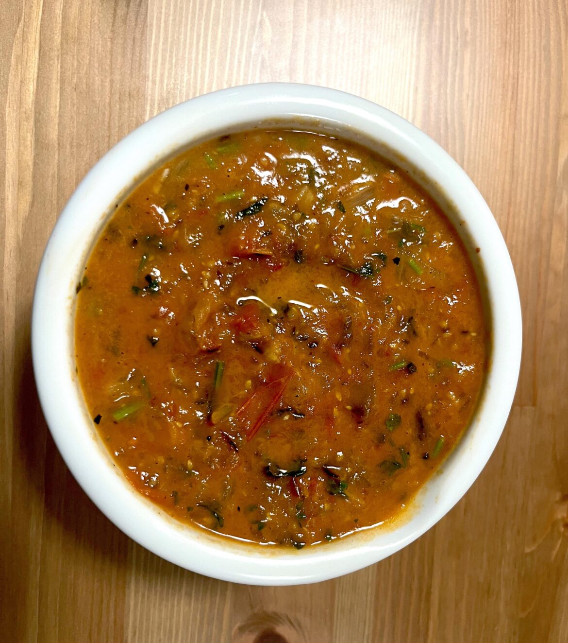 Making enchiladas, so made some roasted tomato salsa for the topping