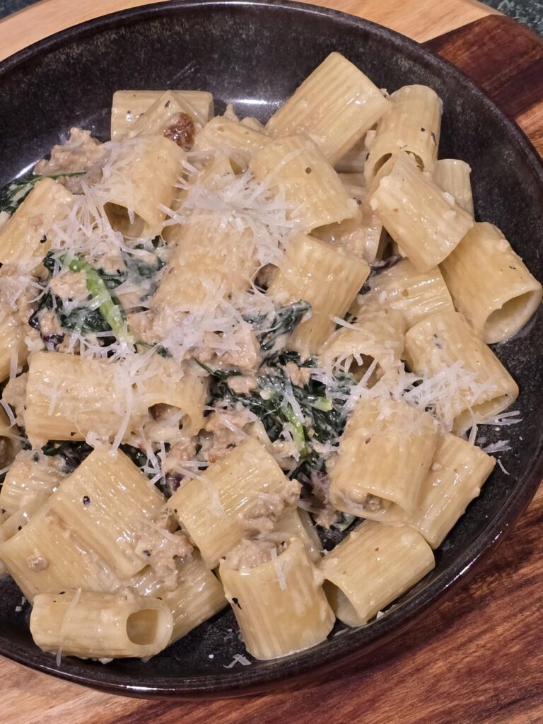 Riff on a pasta alla norcina