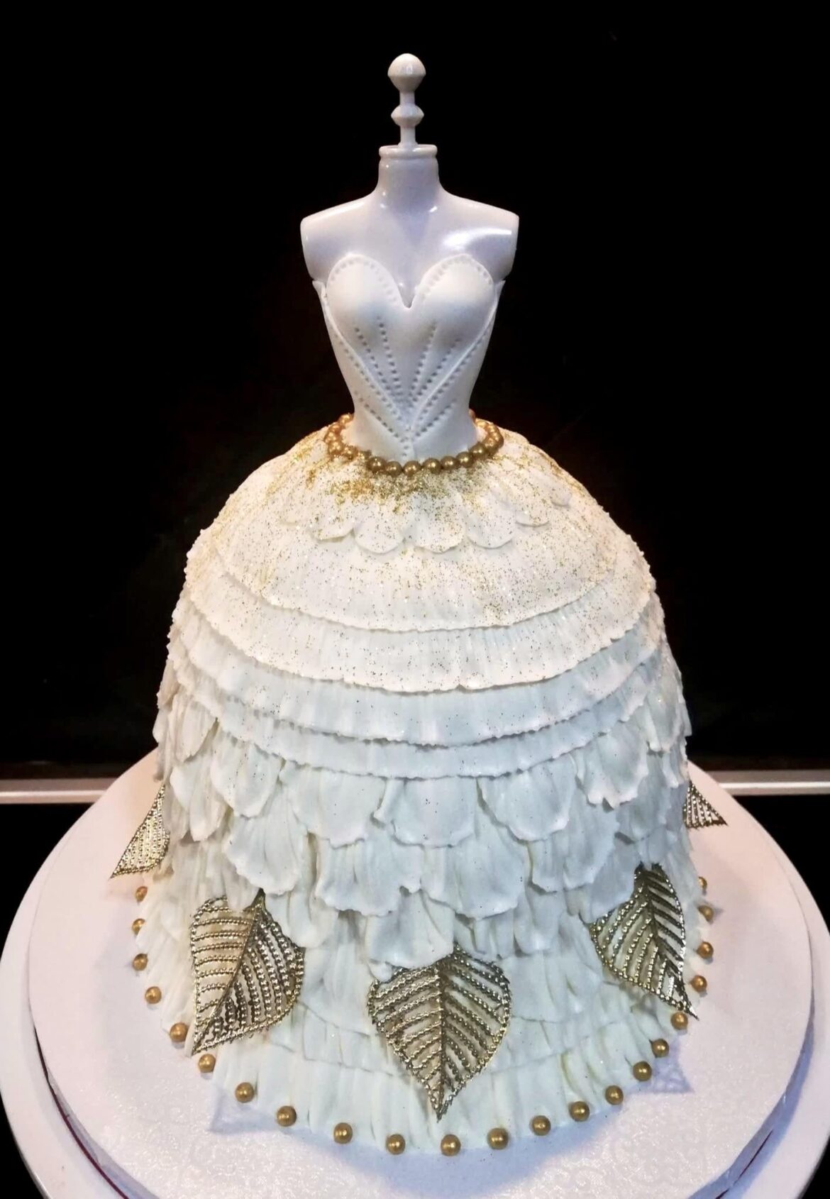 We did a “grown up” version of the traditional Barbie dress cake in buttercream