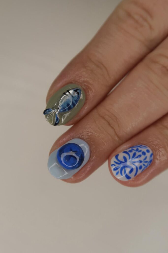 Made a sardine charm for bff’s Europe trip 🇵🇹🇨🇭🇫🇷